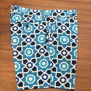 Stylish Blue Floral Women's Shorts